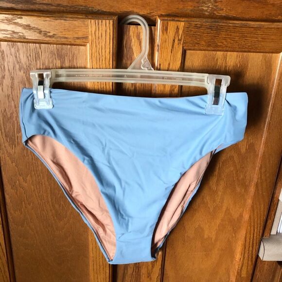 J Crew High Rise Bikini Bottom Light Blue- XS - Picture 4 of 8